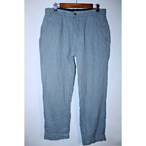 Far Afield Men's Size 2/Medium Gray 100% Linen Pants